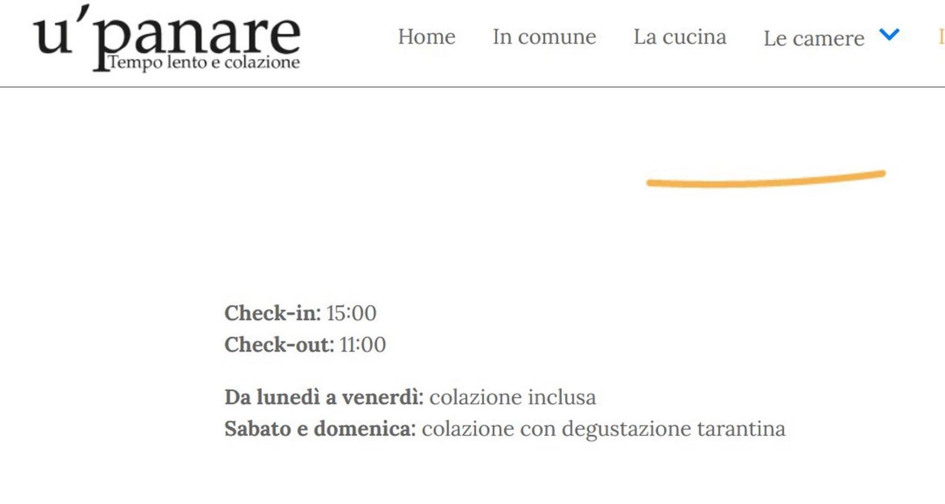 U'Panare Bed and Breakfast Tarente Buitenkant foto
